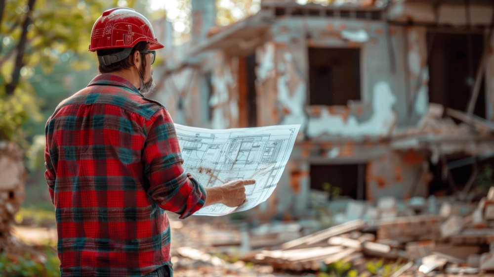 ขั้นตอนรื้อถอนอาคารและเคลียร์พื้นที่โดยทีมงาน Piyamitr